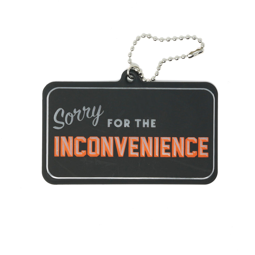 Reflective Keychain -Sorry Sign
