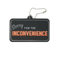 Reflective Keychain -Sorry Sign
