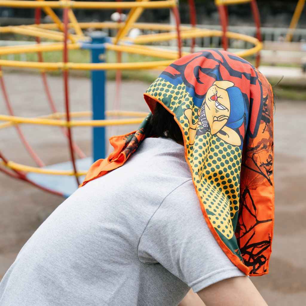 BLUE LUG dry towel (survival orange)