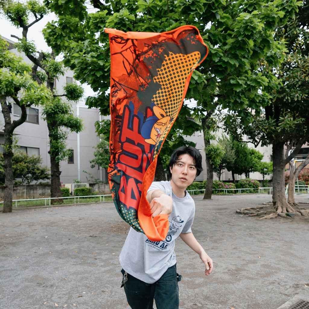 BLUE LUG dry towel (survival orange)