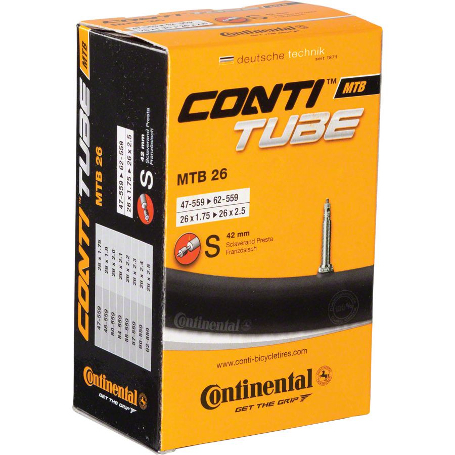 Continental Standard Tube - 26 x 1.75 - 2.5, 42mm Presta Valve