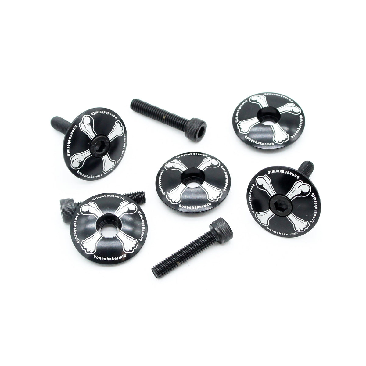 Boneshaker MTB 'Crossbones' Stem Top Cap