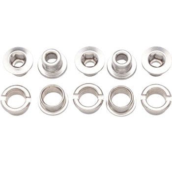 Problem Solvers Chainring Bolts Silver Chromoly