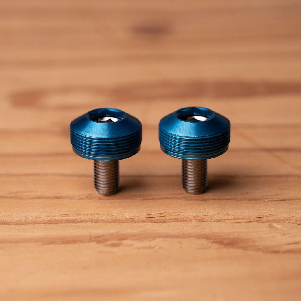 Blue Lug Bumpy Crank Cap Set