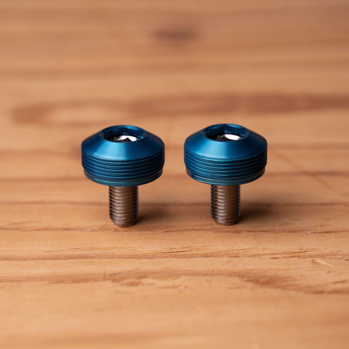 Blue Lug Bumpy Crank Cap Set