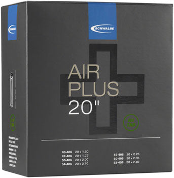 Schwalbe Air Plus Tube - 20 x 1.5 - 2.4, 40mm Schrader Valve